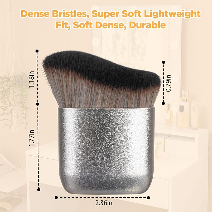 Self Tanner Brush for Face and Body, Kabuki Foundation Brush for Flawless Leg - Image 7