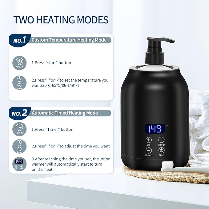 Massage Oil Warmer, Yofuly Electric Massage Oil Digital Heater - Image 4