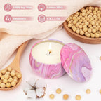 Candles Gift Set for Women, Aromatherapy Candles for Home Scented 4 Pack - Image 3