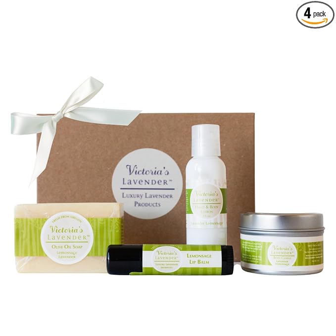 Victoria's Lavender Natural Body Products Gift Set by VictoriasLavender
