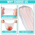 100 Pcs Disposable Shower Caps for Women & Men, Plastic Shower Cap Waterproof & - Image 2