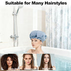 ELEBOX Extra Large Shower Cap for Braids/Curly Hair/Dreadlock | Reusable - Image 3