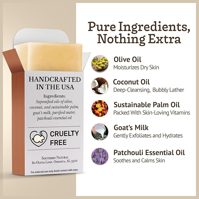 Southern Natural Goat Milk Soap Bar - Image 3