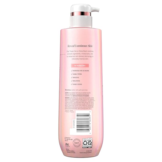 Olay Super Serum Body Wash for Normal Skin, 24hr Long Lasting Hydration - Image 14