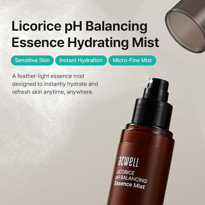 ACWELL Licorice pH Balancing Essence Hydrating Face Mist – Ultra-Fine, Triple - Image 2