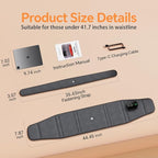 Heating Pad for Back, Lumbar Massager, Heated Waist Belt Wrap, Lower Back Pad - Image 9