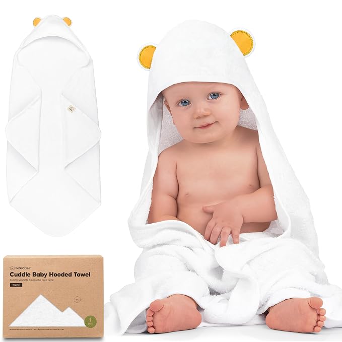 KeaBabies Hooded Baby Towel for Newborn by KeaBabies