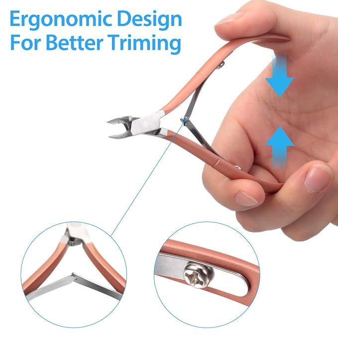 Mudder 3 Pack Rose Gold Cuticle Trimmer Nippers Cutter Tool Stainless Steel - Image 6