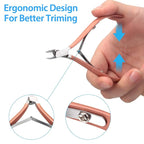 Mudder 3 Pack Rose Gold Cuticle Trimmer Nippers Cutter Tool Stainless Steel - Image 6