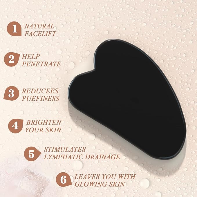 Jade Roller Gua Sha Set Facial Massager - Image 4