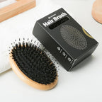 Bamboo Boar Bristle Hair Brush for Women, Men & Kids – Detangling Brush for All - Image 8