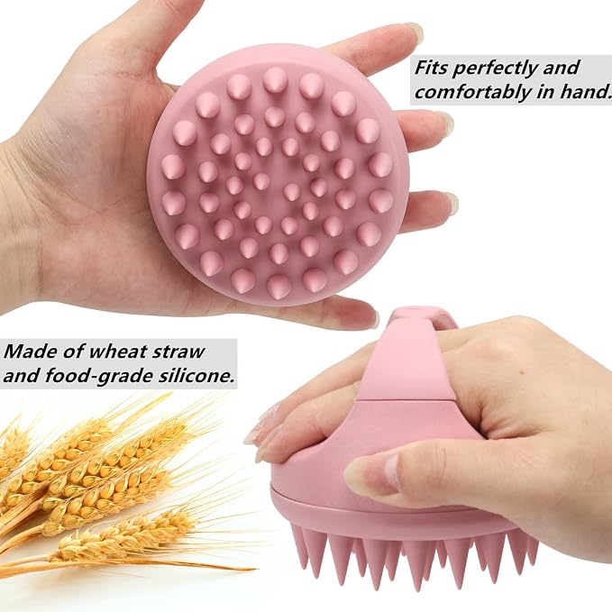 Silicone Scalp Massager Shampoo Brush Hair Scrubber Scalp Brush - Image 3