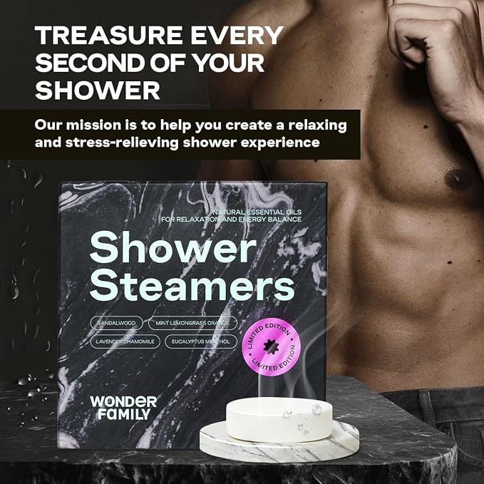 Aromatherapy Shower Steamers Gift Set – Mint, Eucalyptus, Sandalwood, Lavender - Image 7