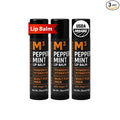 Moroccan Magic Men M3 Organic Peppermint Lip Balm 3 Pack | Ultra-Hydrating & by MoroccanMagic