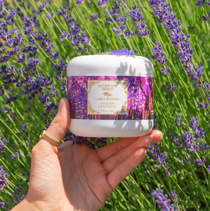 Camille Beckman Glycerine Hand Therapy Cream, English Lavender, 8 Ounce - Image 3