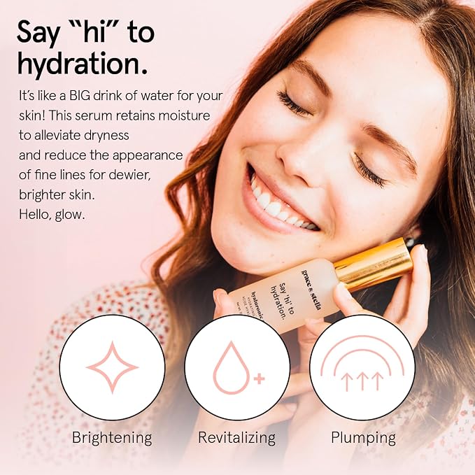 grace & stella Award Winning Hyaluronic Acid Face Serum Removes Fine Lines & - Image 2