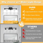 Unicozin 4-Light Bathroom Light Fixtures, Modern Black Vanity Light Over Mirror - Image 3