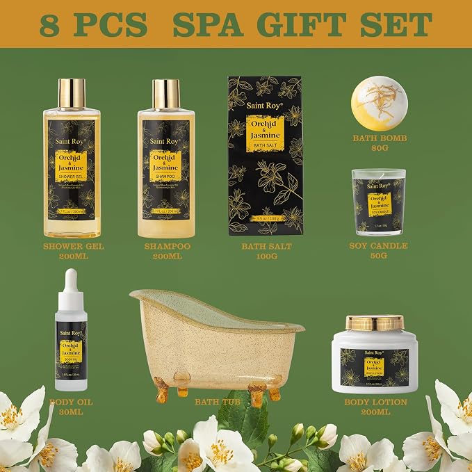 Mothers Day Home Spa Bath Gift Basket, Spa gift basket Christmas Gifts - Image 4