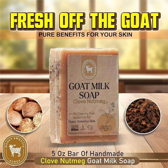 Honey Sweetie Acres Clove Nutmeg Goat Milk Soap - Image 2