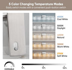LED Modern Bathroom Light Fixtures Over Mirror, 5-Light Brushed Nickel Vanity - Image 3