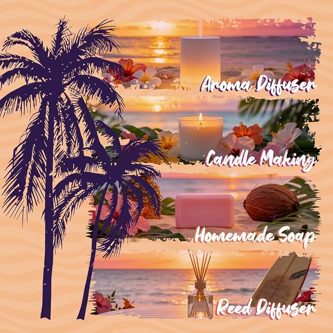 ARVIDSSON Hawaii Fragrance Oil Set, Summer Essential Oils - Image 7