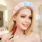 7 Pcs Spa Set, Facial Headband and Wristband Set, Skincare Accessories - Image 2