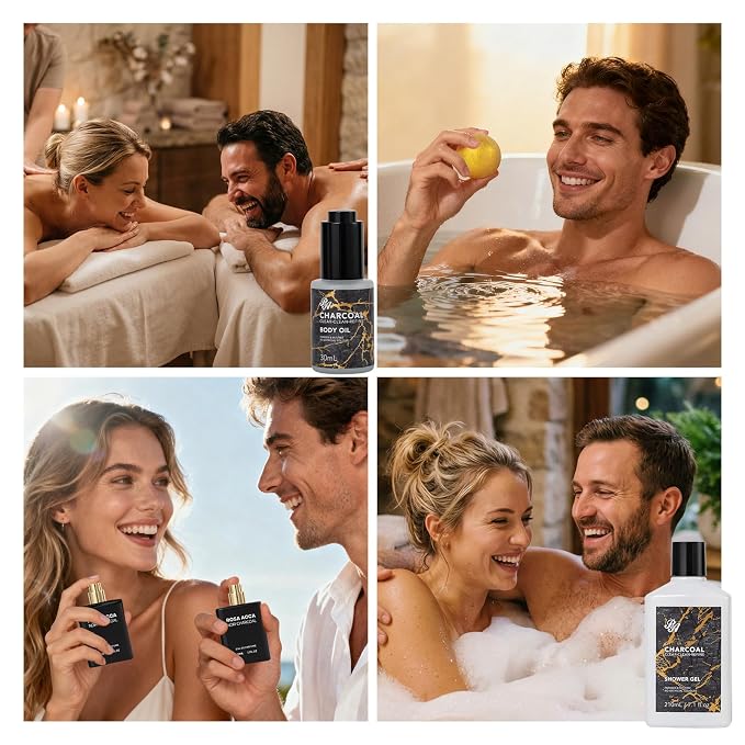 32 Pcs Mother's Day Gift for Mom, Charcoal Bath & Body Gift Basket Set for - Image 4