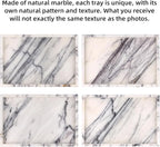 Marble Bathroom Vanity Tray, Natural Luxury Vanity Home Kitchen Bathroom Table - Image 6