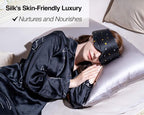 Fleur&Yang Silk Sleep Mask, Adjustable Blackout Sleeping Mask - Image 2