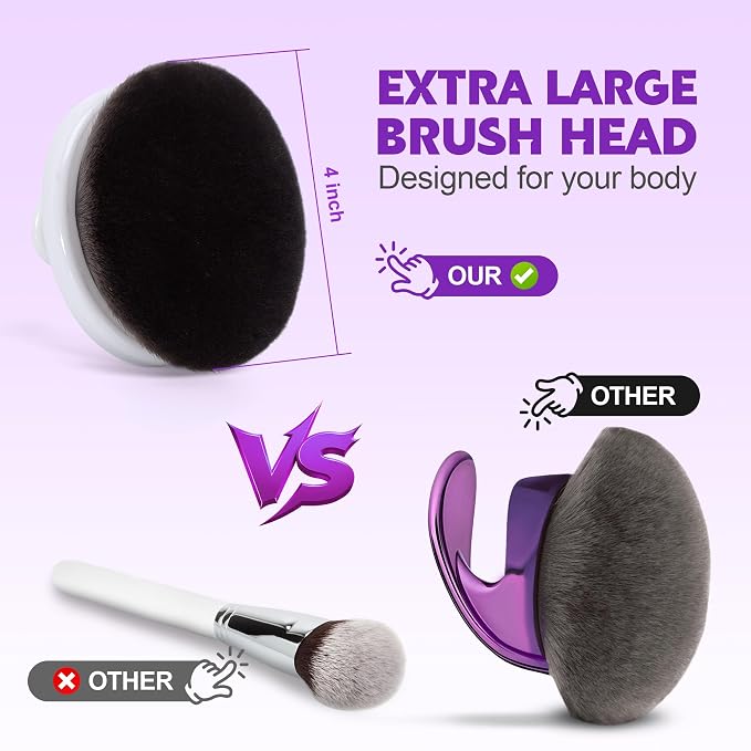 Blend & Blur Extra Large Body Makeup Brush- Self Tanner Brush - Image 2