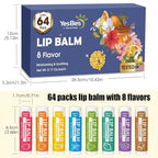 YesBes 64 Pack Lip Balm, Natural Lip Balm Bulk - Image 8