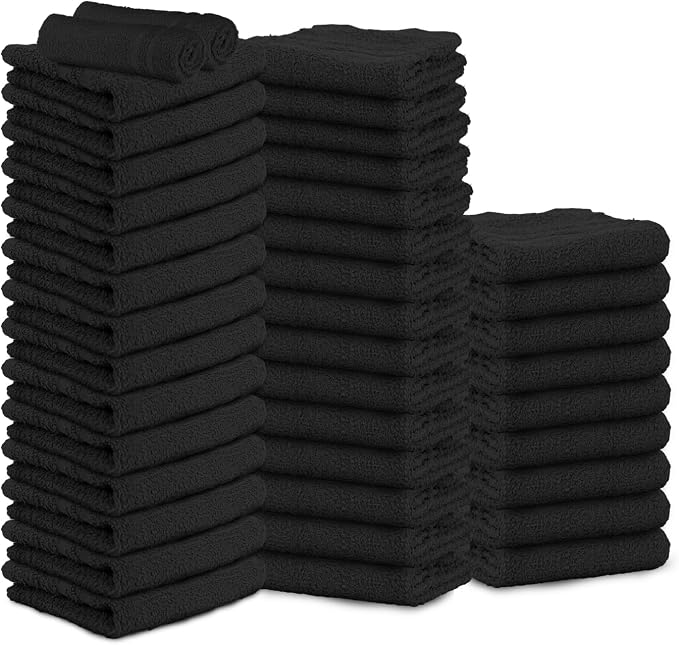 Hand Towels Pack of 40, 100% Cotton, 16 x 27 Inches, Highly Absorbable by STFLinen