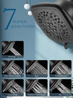 Cobbe Filtered Shower Head, 7 Modes High Pressure Shower Heads - Image 2