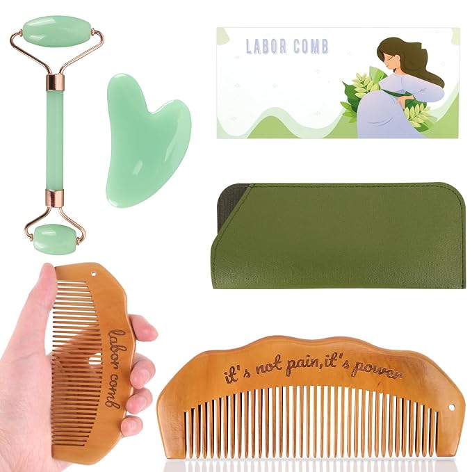 Birthing Comb for Labor Pain and Gua Sha Facial Tools, Post Partum/Home by DadopDS