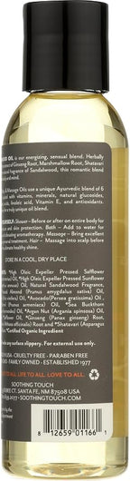 Soothing Touch Organic Bath, Body & Massage Oil, Sandalwood, 4 Fl Oz - Image 2