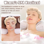 Zkptops Spa Headband for Women Sponge Makeup Skincare Headband Washing Face - Image 3