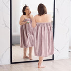 Xtinmee 2 Sets Plus Size Womens Wrap Towel - Image 5