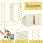 Giantex 20 Drawers Rolling Cart, Mobile Storage Drawer Cart, Classroom Organizer - Image 4