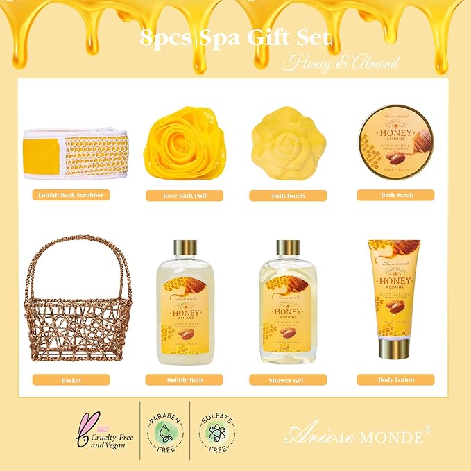 Mothers Day Birthday Spa Gifts for Women, Relaxation Self Care Spa Kit W/Bath - Image 2