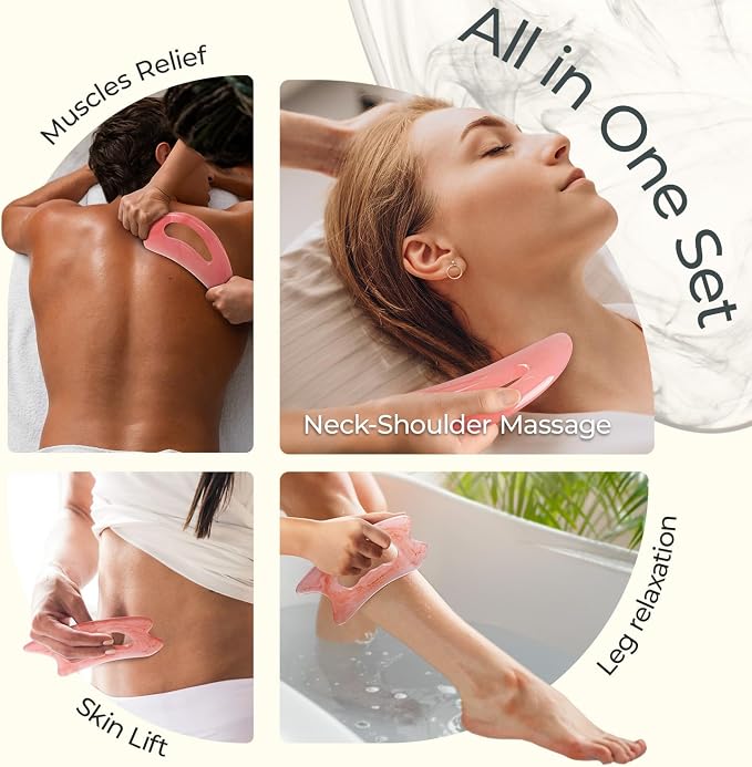 Scienlodic 2 Pcs Large Body Gua Sha Massage Tools - Image 4