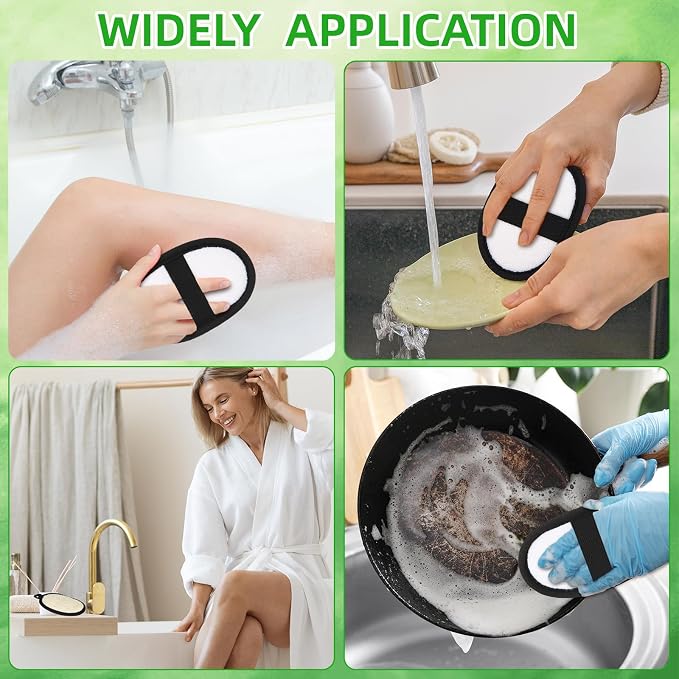 Boao 24 Pcs Loofah Pack Loofah Pads Bulk - Image 7