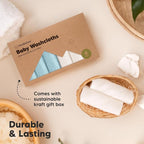 6-Pack Baby Washcloths – Soft Absorbent Viscose from Bamboo Washcloths - Image 7