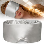 Weighted Eye Mask for Sleeping, Silk Sleep Mask for Side Sleeper by Akakios
