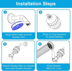 Yodel Shower Filter with 6 Cartridge Matte Black - Image 6
