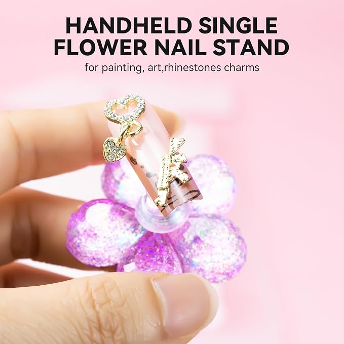 Nail Stand for Press On Fake Nails Painting Display Practice, Powerful Magnetic - Image 3