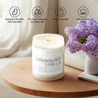 Strawberry Vanilla Highly Scented Candle - Image 3