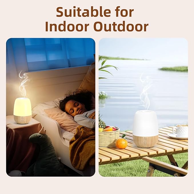 SEEDSEEL 150ML Cordless Essential Oil Diffuser, Built-in 6000mAH Rechargeable - Image 6