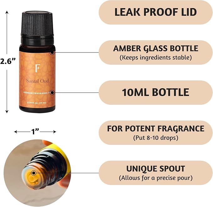 Folkulture Essential Oils Set for Diffuser | Set of 6 Luxury Floral & Oud - Image 5