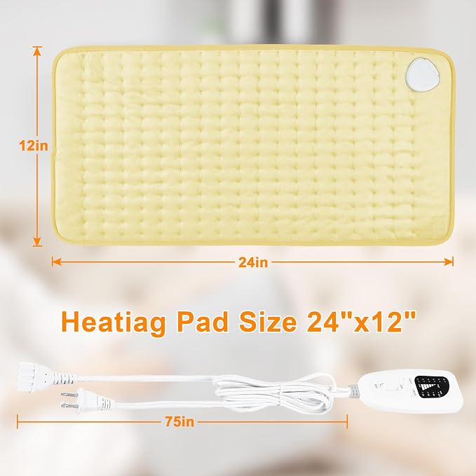 Deepsoon Heating Pad, Electric Heating Pads - Image 8
