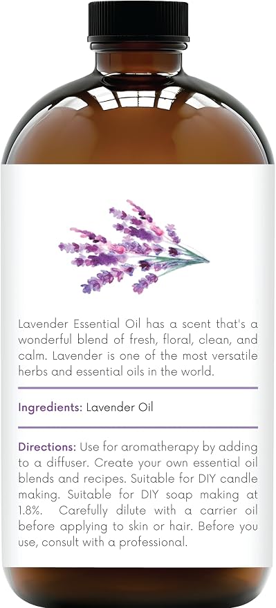 Handcraft Blends Lavender Essential Oil in Glass Bottle – Huge 16 Fl Oz – 100% - Image 2